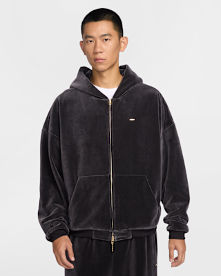 LeBron Men's Velour Full-Zip Basketball Hoodie. Nike ID